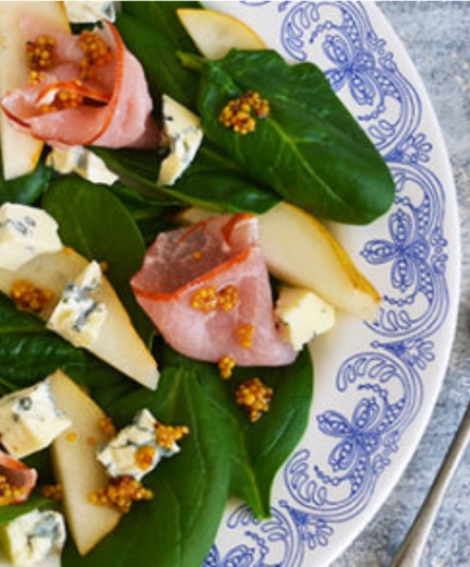 ham-pear-and-blue-cheese-salad-recipe